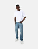 Guess Mens Slim Straight Jeans In Light Wash