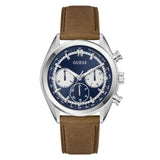Guess Dawson Gents Brown Silver Multi Function