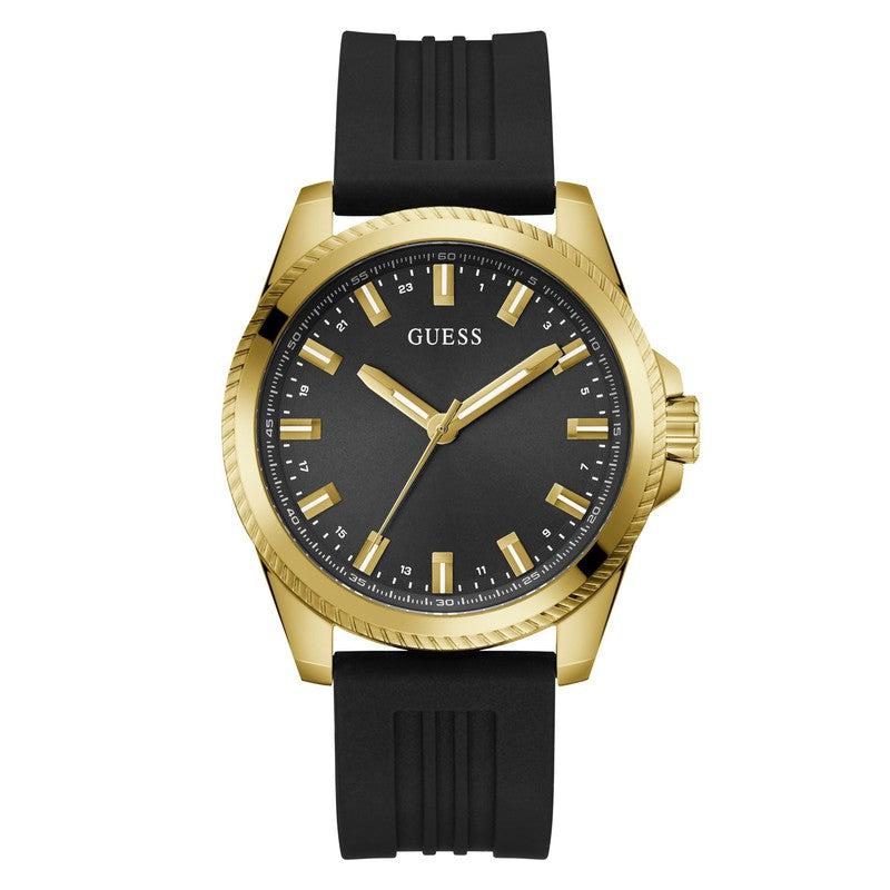 Guess Champ Black And Gold Watch