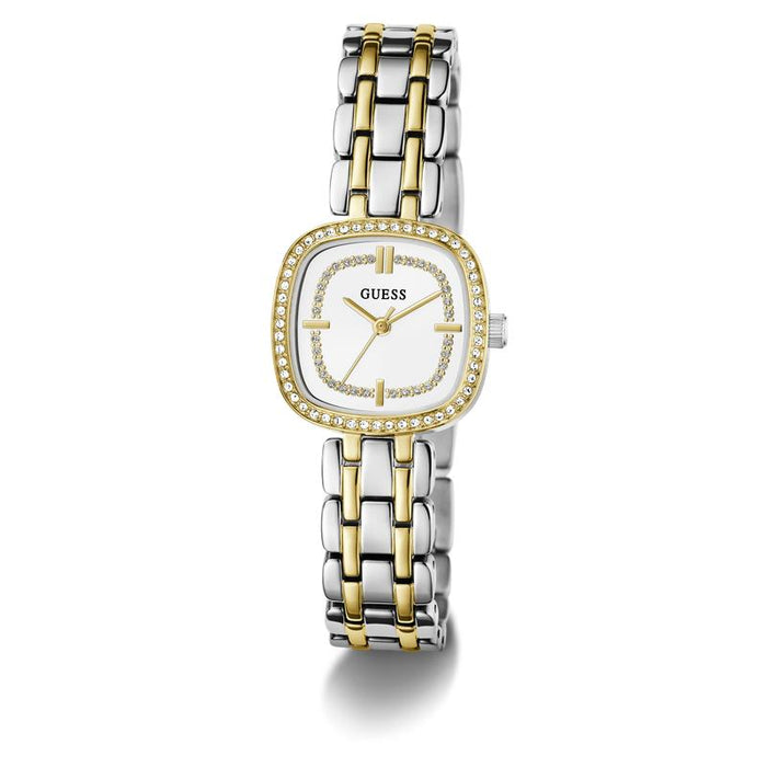 Guess Womens Hazel Two Tone Watch In Gold And Silver
