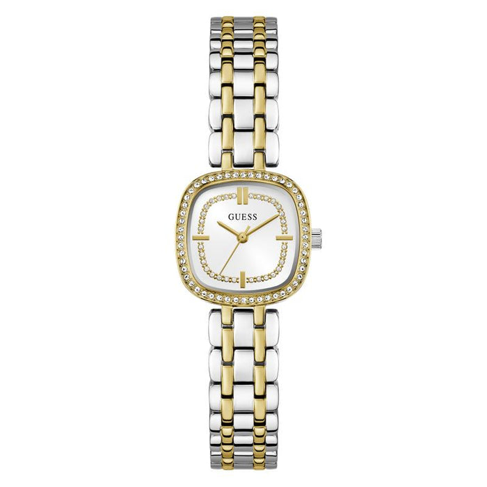 Guess Womens Hazel Two Tone Watch In Gold And Silver