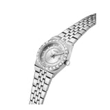 Guess Womens Vera Stainless Steel Watch In Silver