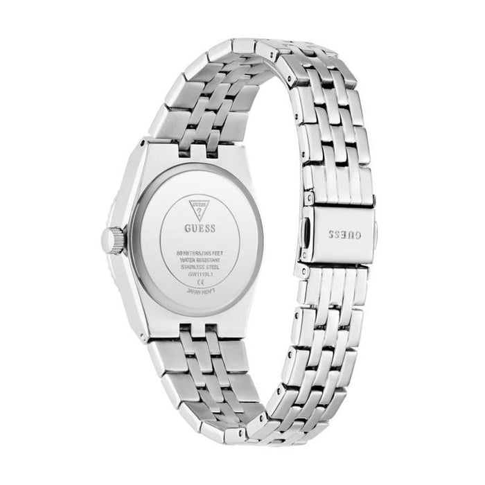 Guess Womens Vera Stainless Steel Watch In Silver