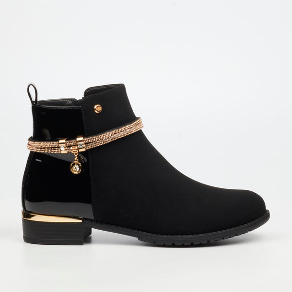Miss Black Ladies Hadar 20 Boots In Black