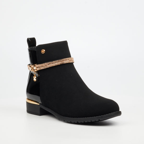Miss Black Ladies Hadar 20 Boots In Black