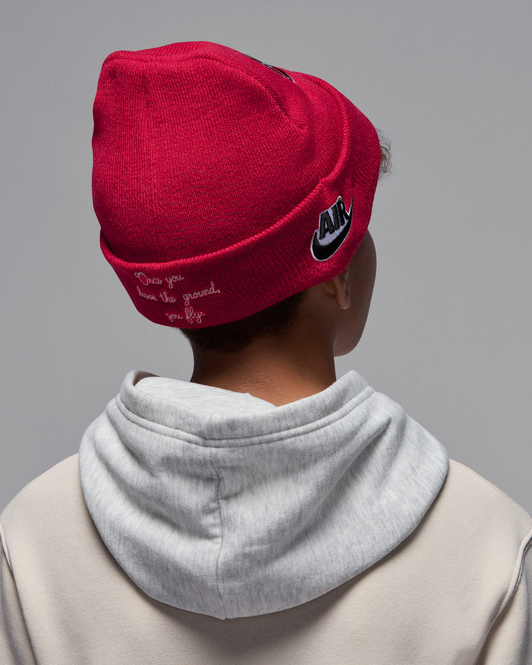 Jordan Boys Varsity Beanie in Red