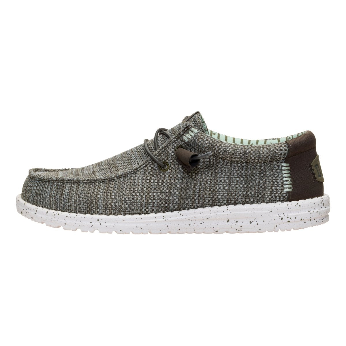 Hey Dude Mens Wally Stretch Sox Shoes In Tea Leaf