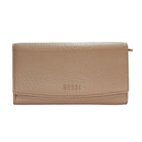 Bossi Heritage Vegan Leather Large Purse In Taupe