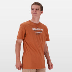 Salomon  Mens Hinghellar Ss Tee Sienna