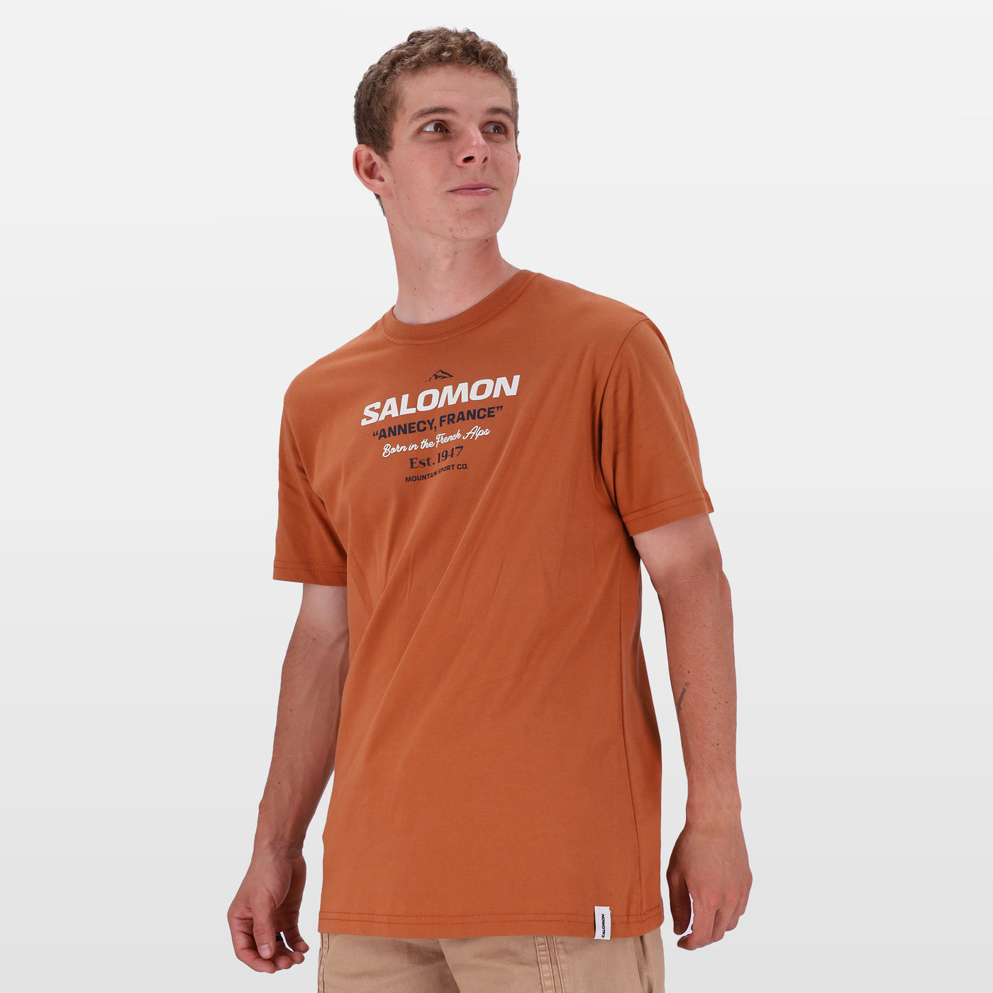 Salomon  Mens Hinghellar Ss Tee Sienna
