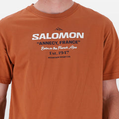 Salomon  Mens Hinghellar Ss Tee Sienna