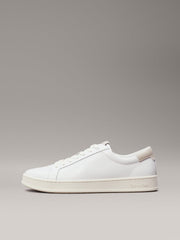 Calvin Klein Mens Low Top Lace Up Shoes In White