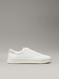 Calvin Klein Mens Low Top Lace Up Shoes In White