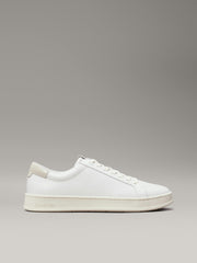 Calvin Klein Mens Low Top Lace Up Shoes In White