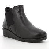 Hush Puppies Ladies Gracious Short Boots In Black