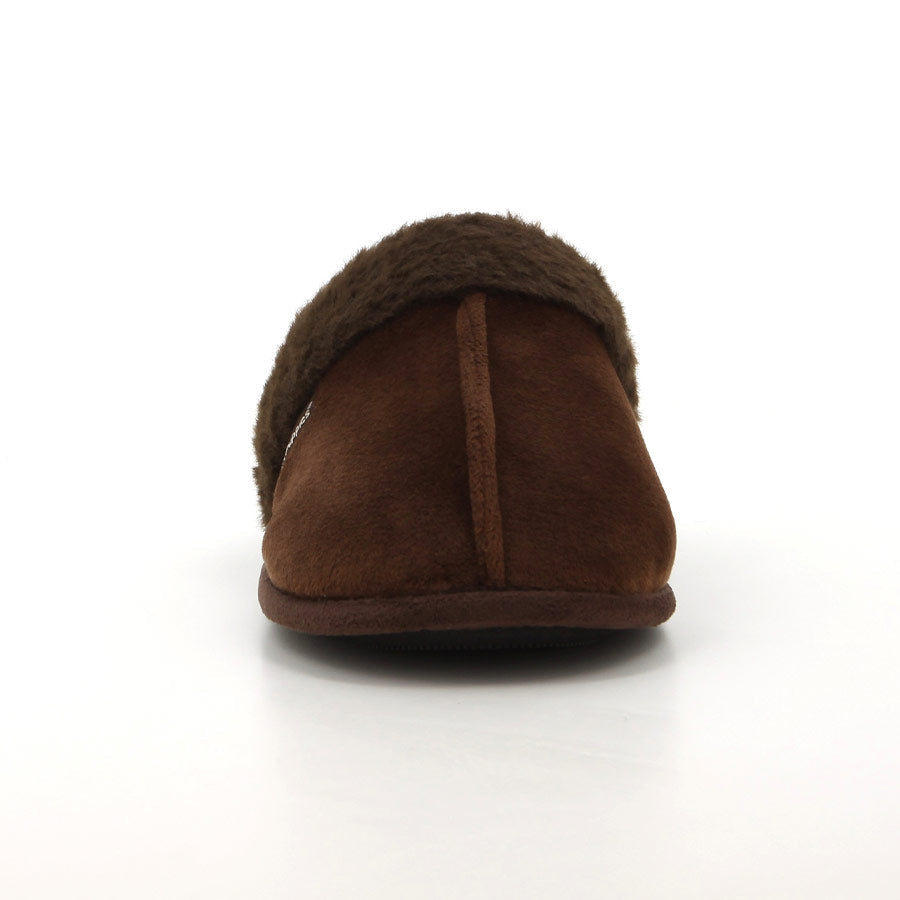 Hush Puppies Ladies Lunara Slippers Dark Brown