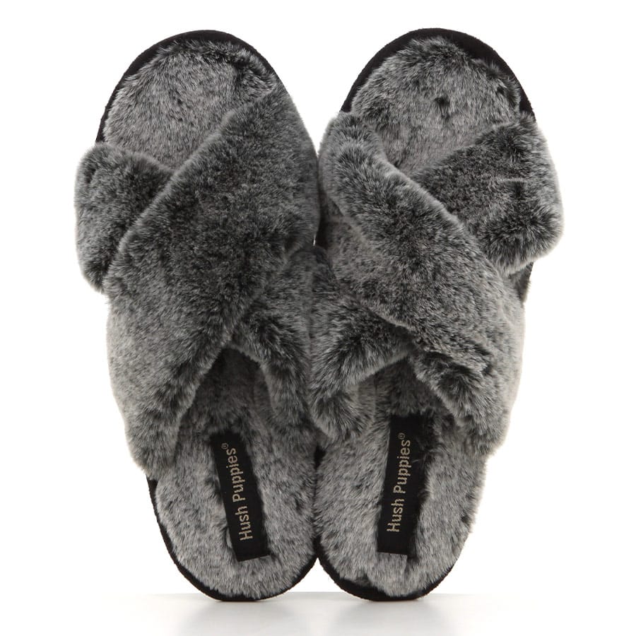 Hush Puppies Ladies Ambra Slippers In Black