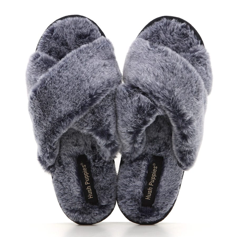 Hush Puppies Ladies Ambra Slippers In Navy