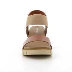 Hush Puppies Ladies Freja Cognac Leather Sandals