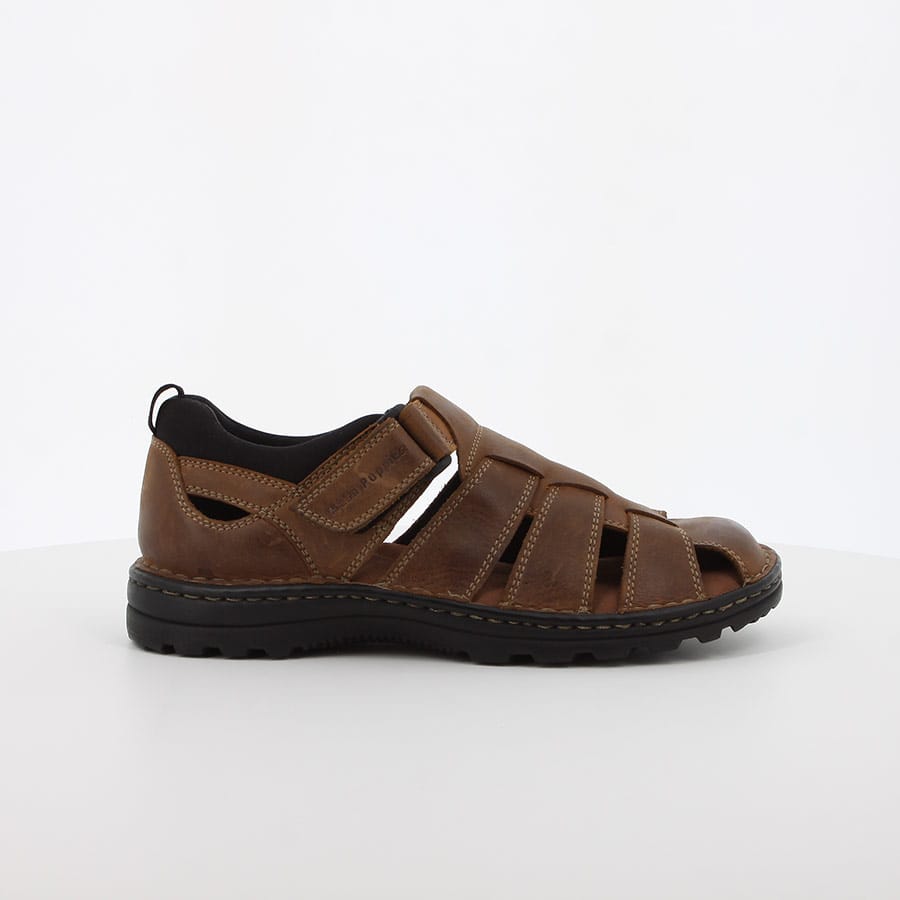 Hush Puppies Mens Big Boy Panama Leather Shoes In Brown
