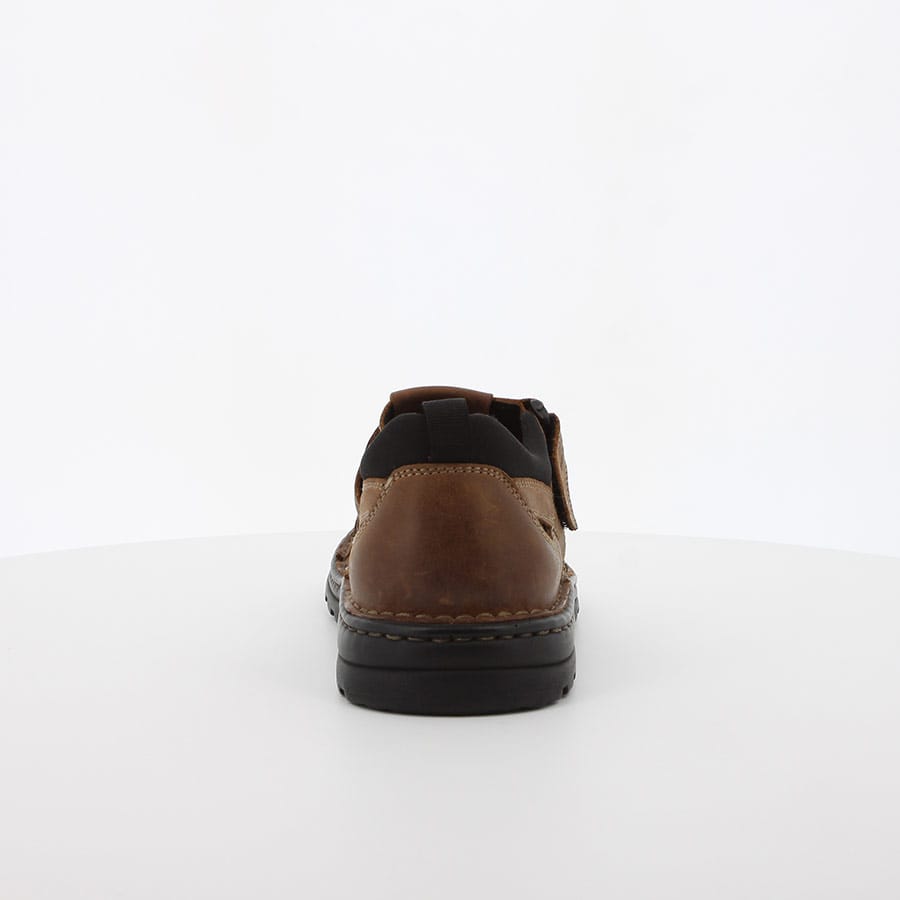 Hush Puppies Mens Big Boy Panama Leather Shoes In Brown
