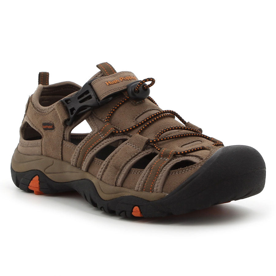 Hush Puppies Hite Cow Suede Mesh Shoe In Brown