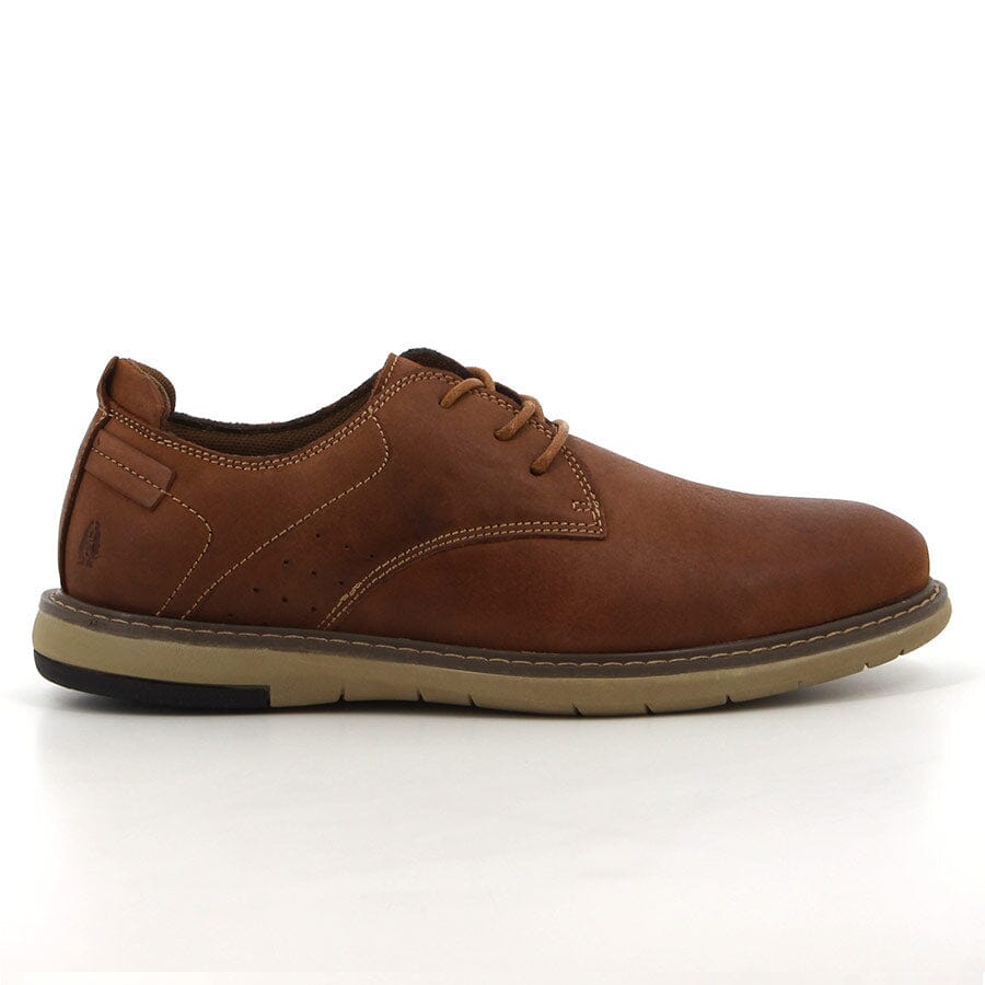 Hush Puppies Mens Dylan Waxy Nubuck Shoes In Tan