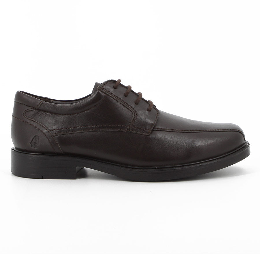 Hush Puppies Mens Pisces Lace Up Crust Leather Shoes In Brown