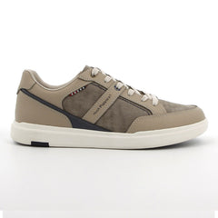 Hush Puppies Mens Jeremy Beige Canvas Shoes