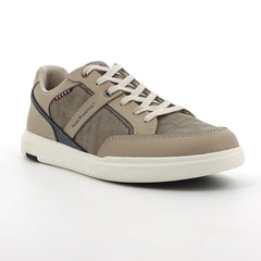 Hush Puppies Mens Jeremy Beige Canvas Shoes