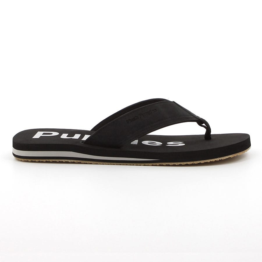 Hush Puppies Mens Stomp Thong Sandals In Black