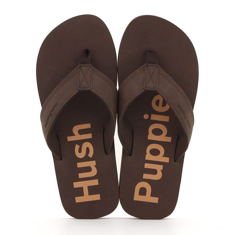 Hush Puppies Mens Stomp Thong Sandals In Brown