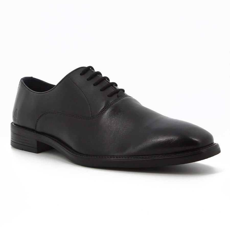 Hush Puppies Mens Willie Leather Shoes Black