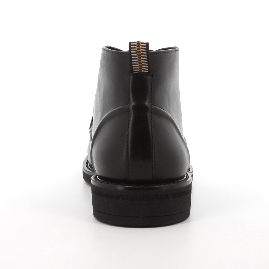 Hush Puppies Mens Elway Black Leather Shoes
