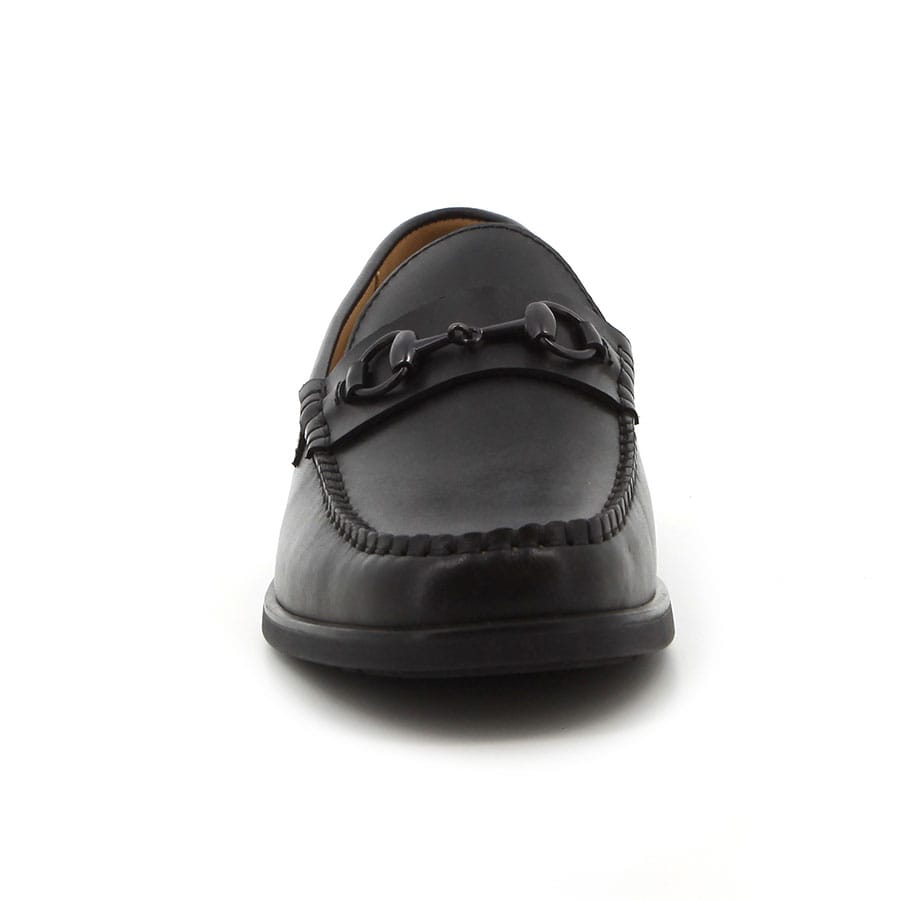Hush Puppies Mens Black Renato Cow Leather Shoe