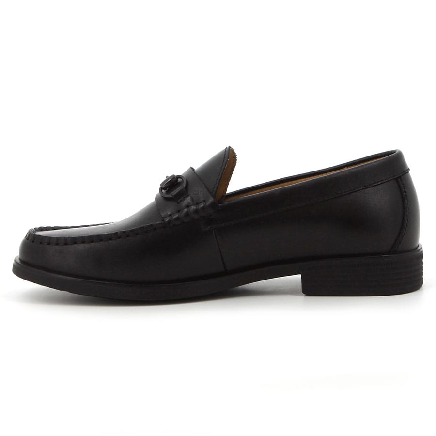 Hush Puppies Mens Black Renato Cow Leather Shoe