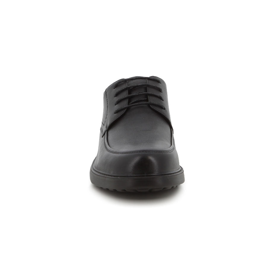 Hush Puppies Mens Patrick Leather Shoes In Black