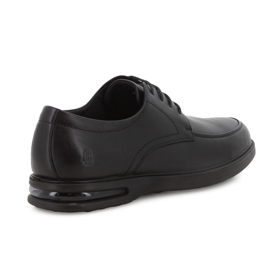 Hush Puppies Mens Patrick Leather Shoes In Black