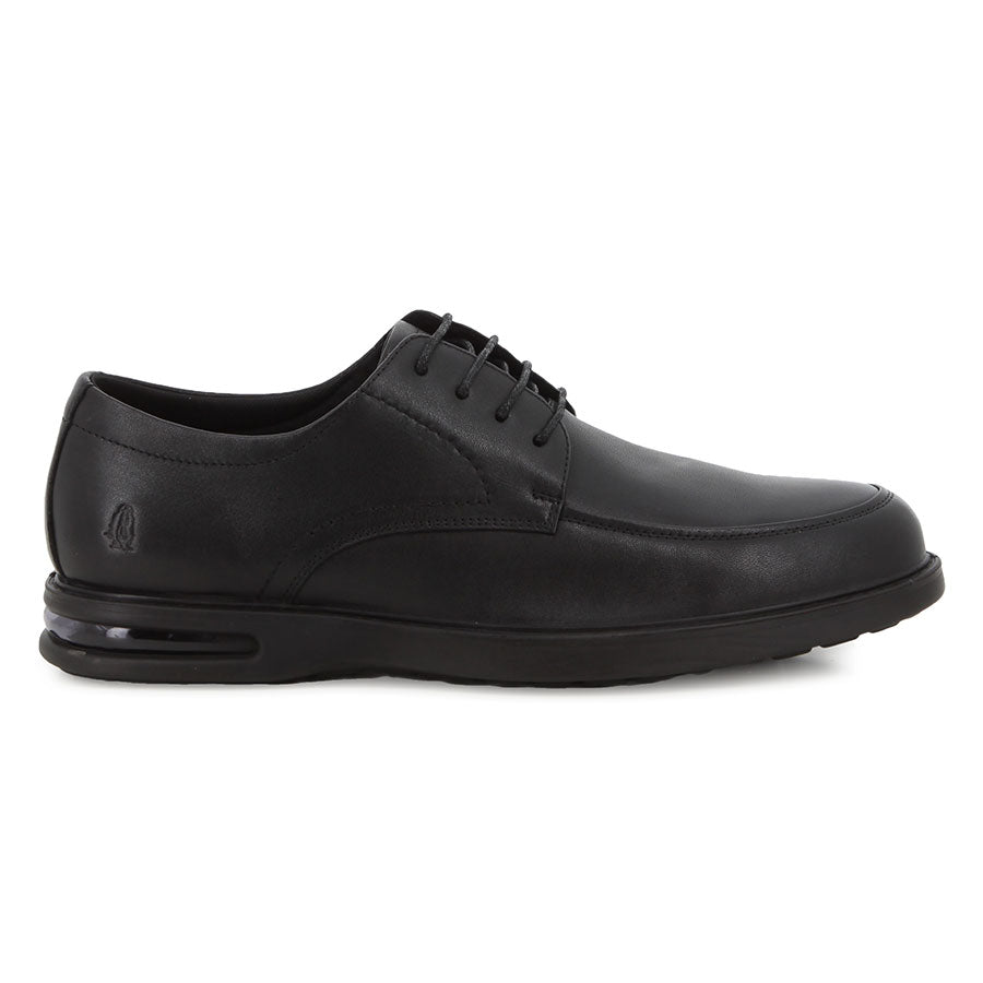 Hush Puppies Mens Patrick Leather Shoes In Black