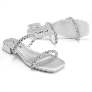 Holster Ladies Tiana Heels In Silver