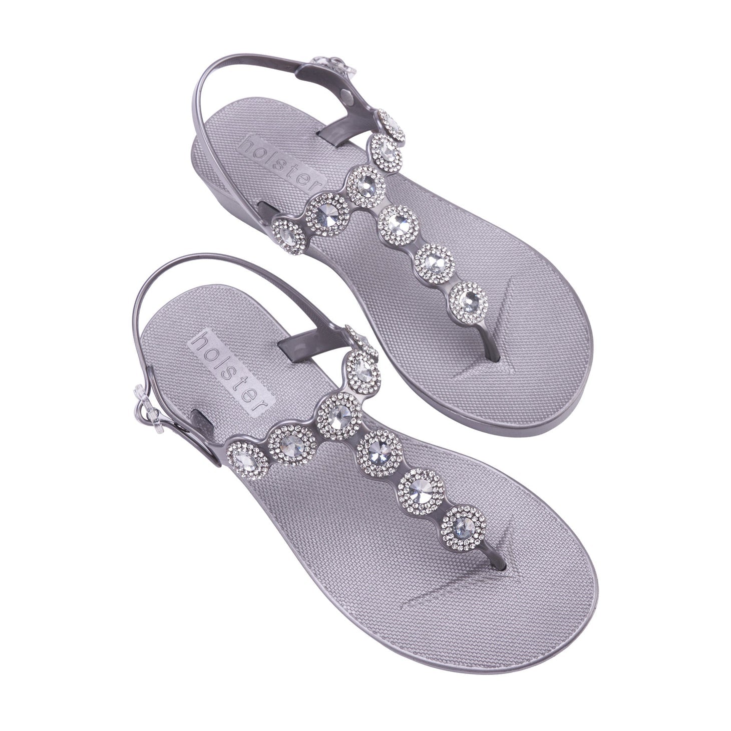 Holster Ladies Gorgeous Wedges In Pewter