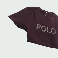 Polo Womens Anlia Embellished T-Shirt In Mauve
