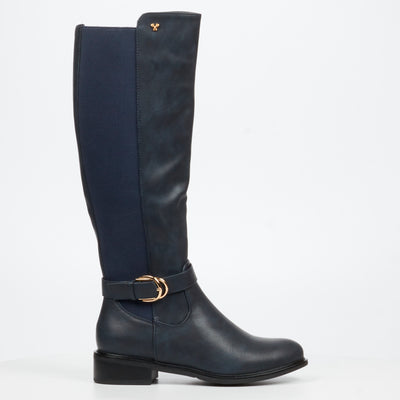 Butterfly Feet Ladies Huda 21 Boots Navy