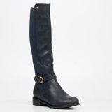 Butterfly Feet Ladies Huda 21 Boots Navy