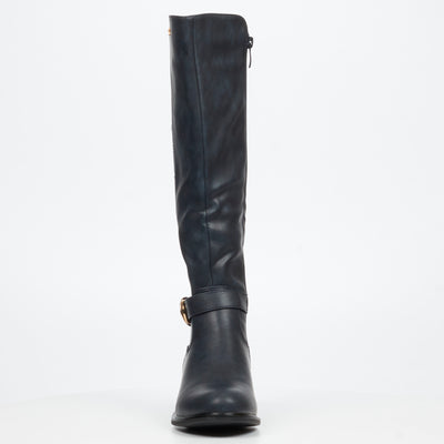 Butterfly Feet Ladies Huda 21 Boots Navy