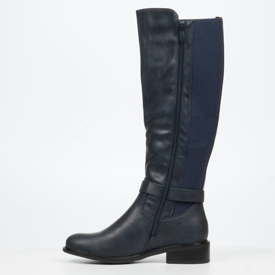Butterfly Feet Ladies Huda 21 Boots Navy