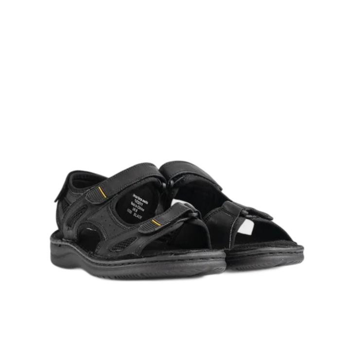 Hush Puppies Mens Otiss Nubuck Sandals In Black