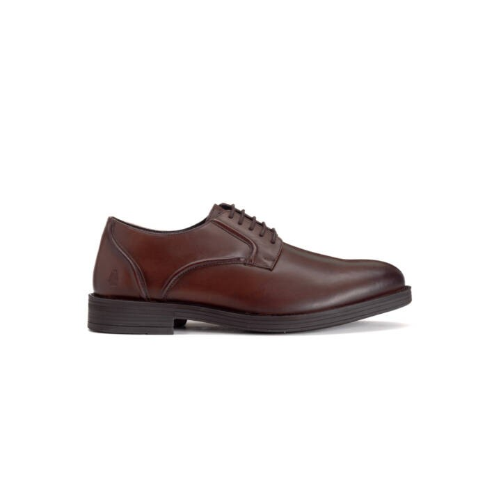 Hush Puppies  Mens Maradona Leather Shoes Brown