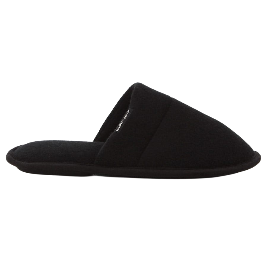Hush Puppies Mens Hank Slippers In Black