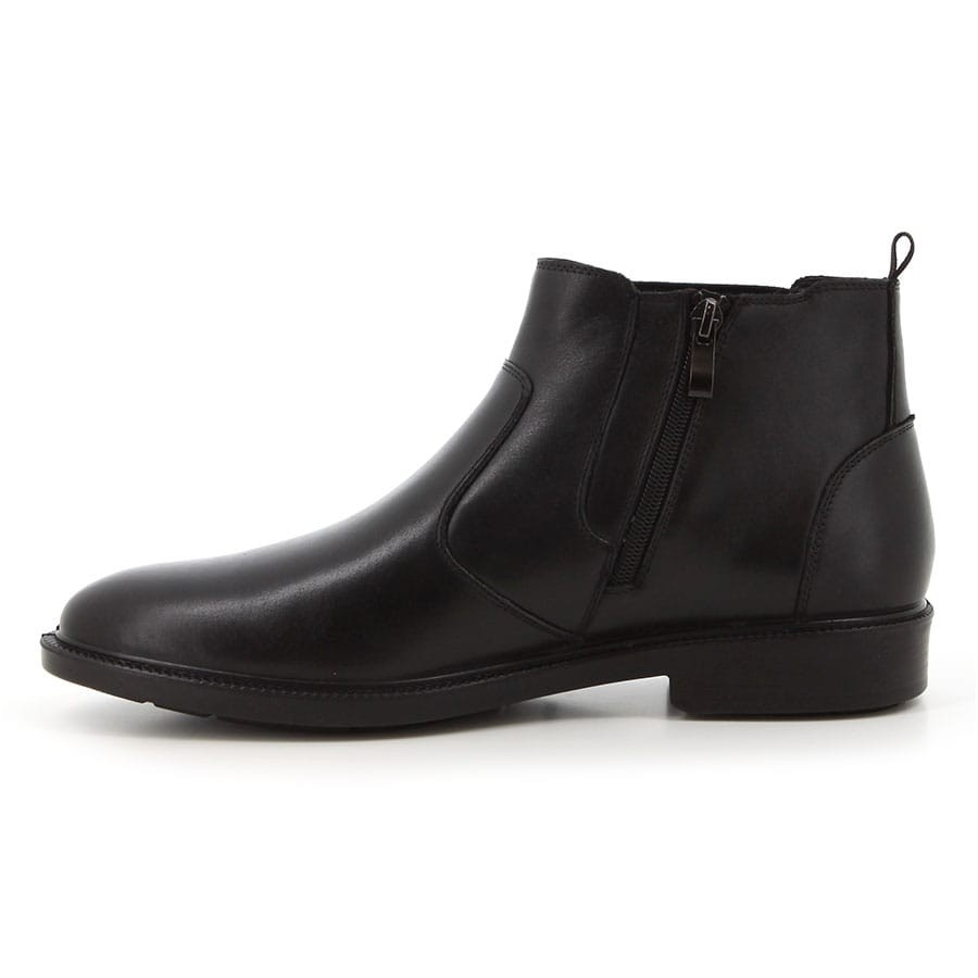 Hush Puppies Mens Isadore Leather Boots In Black